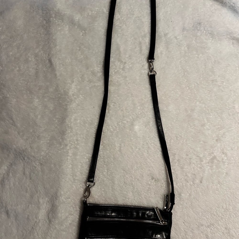 Vintage Hobo crossbody convertible Black Leather bag - Picture 9 of 10